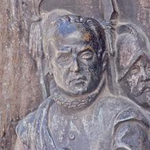 Lope de Figueroa según el escultor Juan Figueras y Vila en el monumento a Calderón en Madrid.